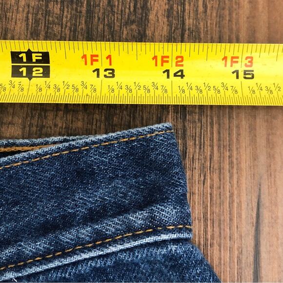 VTG Levis 550 Jean Y2K Relaxed Fit Tapered Leg High Rise Size 10S 28 x 28.5 Blue - Picture 10 of 15